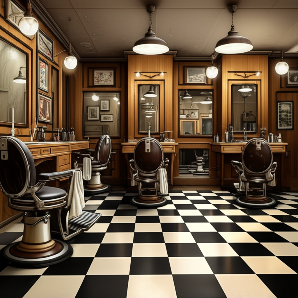 The Tipp City Barber Shop interior showing professional barber chairs and traditional atmosphere